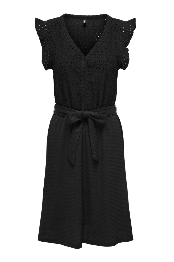 ONLELISA S/L V-NECK DRESS CS JRS 15322222 BLACK